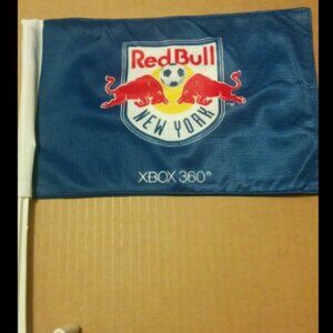Rare New York Red Bulls Car Flag New Metrostars
